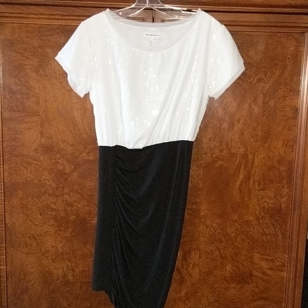 BCBG sparkly mini dress